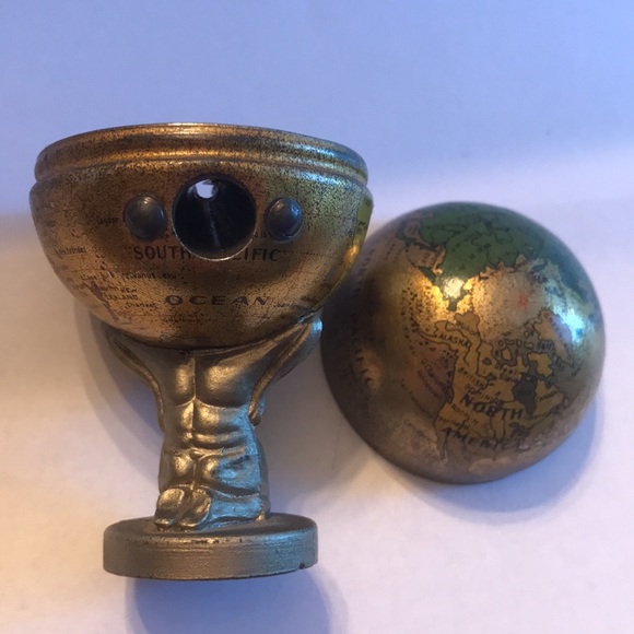 Antique Atlas World Globe Pencil Sharpener Germany - Picture 9 of 13